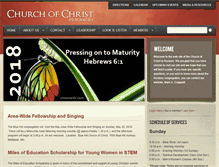 Tablet Screenshot of churchofchristinroxbury.org